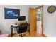 Functional home office with a view into a cozy living space at 2720 Birchwood Sw Way, Marietta, GA 30060