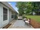 Backyard with a patio, outdoor seating, and a view of the fenced-in yard at 4178 Mcever Park Dr, Acworth, GA 30101