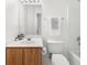 Bathroom featuring a vanity with a sink, a mirror, and a toilet at 4178 Mcever Park Dr, Acworth, GA 30101