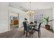 Bright dining room featuring a chandelier and space for a round table at 4178 Mcever Park Dr, Acworth, GA 30101