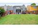 Well-maintained backyard with a cozy seating area, lush lawn, and privacy fence at 4312 Shillham Ct, Cumming, GA 30040