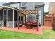 Backyard patio area featuring a cozy outdoor seating area and pergola at 4312 Shillham Ct, Cumming, GA 30040