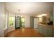 Eat-in kitchen with modern appliances, ample cabinet space, and a view of the backyard at 188 Thornbrooke Dr, Hiram, GA 30141