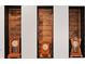 Decorative wall niches feature rustic wood backdrops and vintage-style mantle clocks at 1558 Line St, Decatur, GA 30032