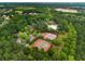Aerial view highlighting tennis courts and the lush landscaping within the community at 1604 Falcon Ct, Locust Grove, GA 30248