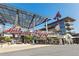 Exterior view of the Atlanta Braves stadium entrance with signage and outdoor dining at 834 Timberland Se St, Smyrna, GA 30080