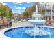 The town fountain with spraying water and manicured grounds at 834 Timberland Se St, Smyrna, GA 30080