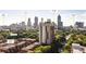 Breathtaking aerial view showcases Atlanta skyline, with convenient access to key landmarks and transportation routes at 387 Ralph Mcgill Ne Blvd # K, Atlanta, GA 30312