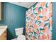 Bathroom featuring a toilet and shower with a stylish, patterned curtain at 387 Ralph Mcgill Ne Blvd # K, Atlanta, GA 30312