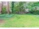 Large backyard featuring an expansive green lawn and a wood fence at 4715 Wildginger Run, Lithonia, GA 30038