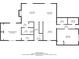 First floor plan showcasing the primary bedroom, kitchen, and dining area at 4715 Wildginger Run, Lithonia, GA 30038