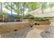 Outdoor patio area with lush landscaping and comfortable seating at 120 Ralph Mcgill Ne Blvd # 1502, Atlanta, GA 30308
