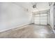 Spacious two-car garage features a clean concrete floor, white walls, and an automatic door opener at 222 Ben Ln, Fairburn, GA 30213