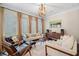 Stylish living room featuring modern furniture, decorative lighting, large windows and hardwood flooring at 1184 Medlin Se St, Smyrna, GA 30080