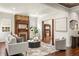 Stylish living room with hardwood floors, decorative fireplace, and natural light at 178 Mayson Ne Ave, Atlanta, GA 30307