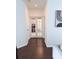 Hallway features hardwood flooring, white trim, and view of the interior at 1991 Westover Nw Ln, Kennesaw, GA 30152