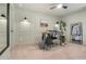 Bright office with modern desk, comfortable chair, and decorative shelving at 1363 Cooper Springs Rd, Grayson, GA 30017