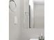 A modern bathroom with silver fixtures and vanity with white walls and trim at 3130 Glen Knolls Ct, Alpharetta, GA 30022