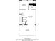 Detailed floorplan featuring a bedroom, bath, sitting room, elevator, and balcony with listed dimensions at 345 Glen Iris Ne Dr # 3, Atlanta, GA 30312