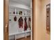 Mudroom features built-in storage, coat hooks, a bench, and an elevator entrance at 345 Glen Iris Ne Dr # 3, Atlanta, GA 30312