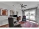 Bright office with natural light, a ceiling fan and hardwood floors at 345 Glen Iris Ne Dr # 3, Atlanta, GA 30312