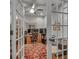 Home office featuring french doors, built-in shelves and carpet at 345 Glen Iris Ne Dr # 3, Atlanta, GA 30312