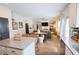 Open-concept living space boasts great natural light, with views into the living room and kitchen areas at 382 Winston Circle Cir, Canton, GA 30114