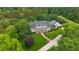 Majestic home with an expansive lawn, lush landscaping, and a circular driveway leading to a grand entrance at 710 Cox Rd, Roswell, GA 30075