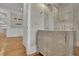 Chic powder room with designer accents, decorative mirror, and stylish vanity at 710 Cox Rd, Roswell, GA 30075