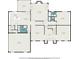 Detailed floor plan of the home's main level showcasing layout and dimensions at 8255 Habersham Waters Rd, Atlanta, GA 30350