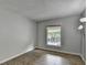 This bedroom features wood floors and natural light from the window at 3650 Ashford Dunwoody Rd, Ne, #923 # 923, Atlanta, GA 30319