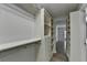 This closet features adjustable shelves and drawers at 3650 Ashford Dunwoody Rd, Ne, #923 # 923, Atlanta, GA 30319