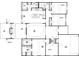 Detailed floor plan showcasing the layout of the home with bedrooms, bathrooms, living spaces, and a two car garage at 490 Charleston Pl, Villa Rica, GA 30180