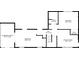 Detailed floor plan showcasing the layout of the second floor, including all rooms and dimensions at 976 Bakers Bridge Rd, Douglasville, GA 30134