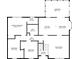 Detailed floor plan showcasing the layout of the first floor, including all rooms and dimensions at 976 Bakers Bridge Rd, Douglasville, GA 30134