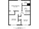 Floor plan featuring a primary bedroom, two bedrooms, two bathrooms, and a hall at 6114 Leverett Dr, Lithonia, GA 30038