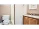 Cozy bathroom featuring a neutral color scheme and a functional vanity area at 13 Cliff Ct, Villa Rica, GA 30180