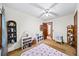 Bedroom with decor, closet, carpet, ceiling fan and natural light from windows at 1880 Doefield St, Canton, GA 30115