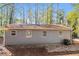 Backyard view with mature trees providing privacy at 2500 Swallow Circle Southeast Se Cir, Atlanta, GA 30315