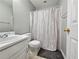 Clean bathroom featuring white fixtures and shower-tub combination at 105 Old Hickory Pointe, Mcdonough, GA 30252