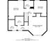 Second floor plan featuring bedrooms, bathrooms, walk in closet and hall with dimensions at 5292 Mountain Village Ct, Stone Mountain, GA 30083