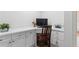 Office with built-in desk and storage, offering a functional and organized workspace at 1055 Beacon Hill Xing, Alpharetta, GA 30005