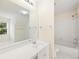 Bathroom featuring a vanity, large mirror, and a separate shower and toilet at 3753 Honey Pot Ne Way, Marietta, GA 30066