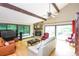 Living room with fireplace and high ceilings at 3985 Loch Highland Ne Pass, Roswell, GA 30075