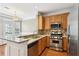 Modern kitchen with stainless steel appliances and granite countertops at 577 Reed Se St, Atlanta, GA 30312
