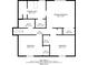 Upstairs floor plan featuring the primary bedroom, bath, and two additional bedrooms at 2140 Deer Trl, Suwanee, GA 30024