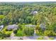 A residential neighborhood surrounded by mature trees and lush greenery at 3690 Basswood Rd, Snellville, GA 30039