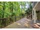 Large wooden deck overlooking a lush, green backyard at 3453 Drayton Ne Dr, Roswell, GA 30075