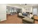 Finished basement with seating area, pool table, and workout equipment at 3453 Drayton Ne Dr, Roswell, GA 30075