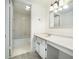 Bathroom with large vanity and tub and shower combination at 123 Maison Nw Pl, Atlanta, GA 30327